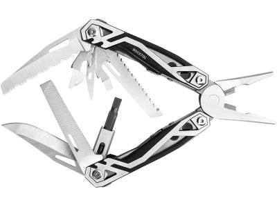 Мультитул Rocktol 21 в 1 с пружинными плоскогубцами, нержавеющая сталь, нейлоновый чехол