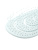 Щетка Dewal Beauty серия "Ocean wave", продувная, с нейлоновым штифтом, форма волна, светло-голубая