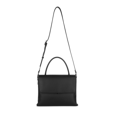 Сумка женская BUGATTI ИЛЬВА | ILVA, черная, полиуретан, 30,5х14х24,5 см