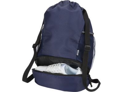 Nomad спортивная сумка из переработанного материала GRS с завязками и нижним отделением на 18 л, темно-синий