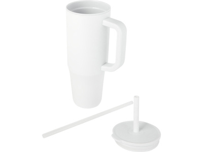 Brady термостакан с силиконовой трубочкой, 900 мл, сертифицированный согласно RCS- Белый