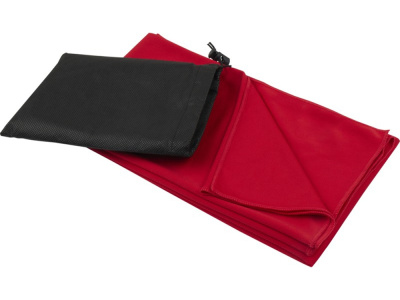 Lucas спортивное полотенце из переработанного полиэстера 70х140 см - Красный , размер L