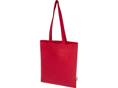 Мадрас Блэнд эко-сумка из переработанного хлопка GRS плотностью 140 г/м² объемом 7 л - Красный