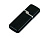 Флешка промо прямоугольной формы c оригинальным колпачком, 64 Гб, черный , размер 64Gb