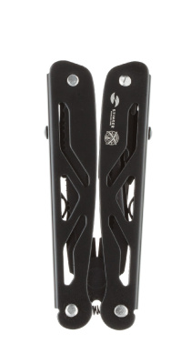 Мультитул Stinger, 100x40 мм, 12 функций, сталь/алюминий, чёрный, в комплекте нейлоновый чехол