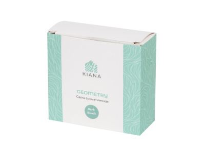 Свеча в декоративном стакане Geometry, черный