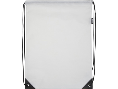 Рюкзак-мешок  на шнурке Evergreen из переработанного нетканого материала, белый