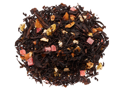 Чай черный Королевский манго с ананасом,50 гр.,серебристый матовый пакет с нашей этикеткой лицевой