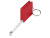 Брелок-рулетка, 1 м., красный , размер 1м