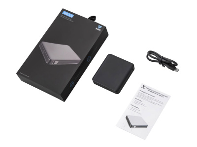 Внешний аккумулятор Brick 5 с быстрой зарядкой PD, 5000 мАч, черный , размер 5000 mAh