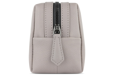 Косметичка BUGATTI БЕЛЛА | BELLA, бежевая, воловья кожа/полиэстер, 19х8,5х11 см