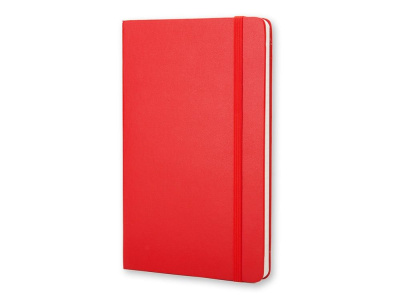Записная книжка Moleskine Classic (в линейку) в твердой обложке, Pocket (9x14см), красный , размер A6