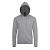 Толстовка мужская на молнии с капюшоном STONE, серый меланж, XS, 50% хлопок, 50% полиэстер, 260 г/м2