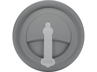 Пластиковый стакан Take away с двойными стенками и крышкой с силиконовым клапаном, 350 мл, белый/серый