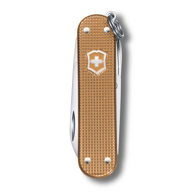 Нож-брелок VICTORINOX Classic SD Alox Colors "Wet Sand", 58 мм, 5 функций, песочный