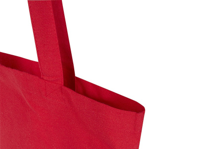 Мадрас Блэнд эко-сумка из переработанного хлопка GRS плотностью 140 г/м² объемом 7 л - Красный