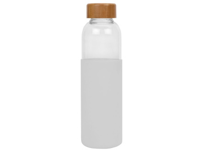 Бутылка для воды стеклянная Refine, в чехле, 550 мл, белый