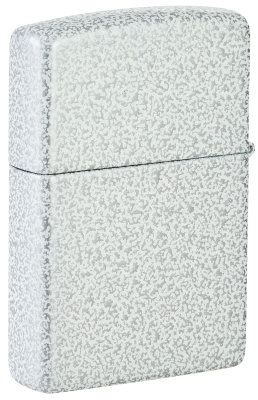 Зажигалка ZIPPO Logo с покрытием Glacier, латунь/сталь, белая, матовая, 38x13x57 мм