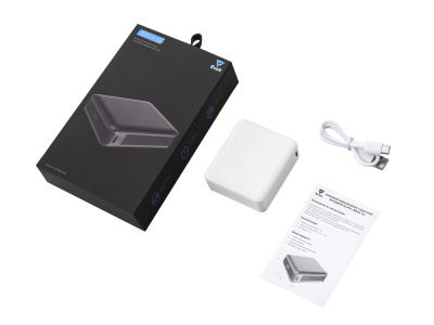 Внешний аккумулятор Brick 10 с быстрой зарядкой QC/PD, 10000 мАч, белый , размер 10000 mAh