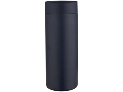 Illuminate бутылка для воды объемом 650 мл из переработанной нержавеющей стали RCS с двойными стенками и набором из 3 крышек - Синий Navy