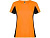 Футболка Shanghai женская, неоновый оранжевый/черный , размер L