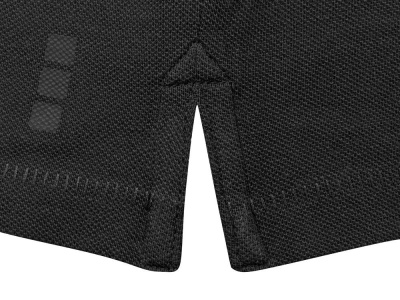 Calgary женская футболка-поло с коротким рукавом, черный , размер S