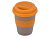 Стакан с силиконовой крышкой Cafe, оранжевый
