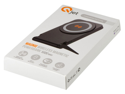Внешний магнитный аккумулятор MagnIQ, черный, 5000 mAh