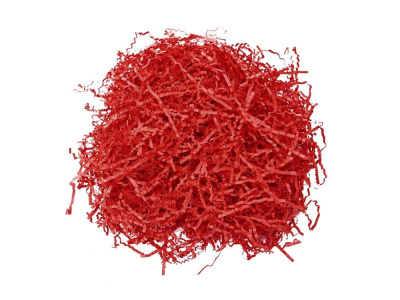 Бумажный наполнитель 30г, красный , размер 30 г