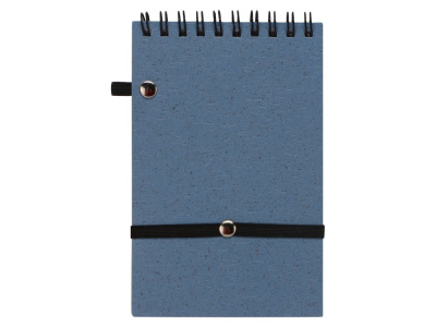 Блокнот B7 Toledo S, синий + ручка шариковая Pianta из пшеничной соломы, синий , размер В7