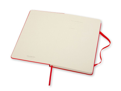 Записная книжка Moleskine Classic (нелинованный) в твердой обложке, Large (13х21см), красный , размер A5