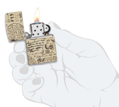 Зажигалка ZIPPO Alchemy Design с покрытием 540 Matte, латунь/сталь, бежевая, матовая, 38x13x57 мм