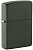 Зажигалка ZIPPO Classic с покрытием Green Matte, латунь/сталь, зелёная, матовая, 38x13x57 мм