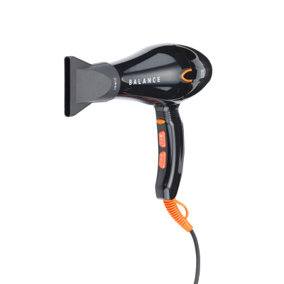 Фен DEWAL BEAUTY Balance Black, чёрный, 2200 Вт, ионизация, 1 насадка