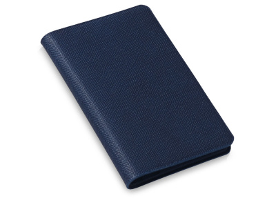 Футляр-книжка на 4-е карты с RFID Favor, темно-синий