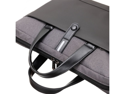 Сумка для ноутбука TORBER ВЕКТОР 14.1'', чёрный/серый, нейлон, 40 x 5 x 28 см, 5л