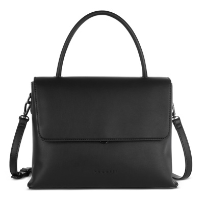 Сумка женская BUGATTI ИЛЬВА | ILVA, черная, полиуретан, 30,5х14х24,5 см