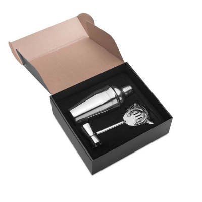 Набор для приготовления коктейлей серебряный