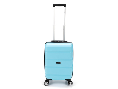 Чемодан TORBER В Отпуск, бирюзовый, полипропилен, 33 х 22 х 53 см, 35 л , размер S