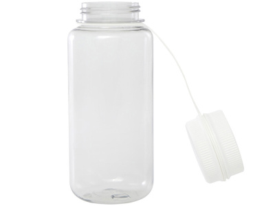 Спортивная бутылка Ryder из переработанного ПЭТ-пластика объемом 900 мл с многофункциональной крышкой, сертифицированная RCS - Белый