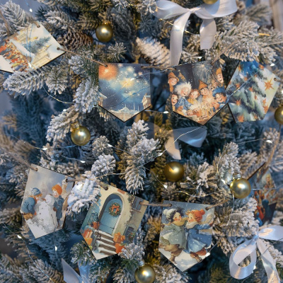 Деревянные флажки «Праздничные мотивы»