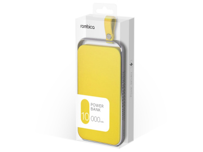 Внешний аккумулятор Rombica NEO Electron Yellow, 10000 мАч, желтый (Р)