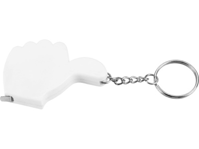 Брелок-рулетка, 1 м., белый , размер 1м