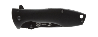 Нож складной Stinger, 80 мм, (чёрный), материал рукояти: сталь/алюминий (чёрный)