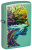 Зажигалка ZIPPO One with Nature Design с покрытием High Polish Green, латунь/сталь, зеленая, глянцевая, 38x13x57 мм