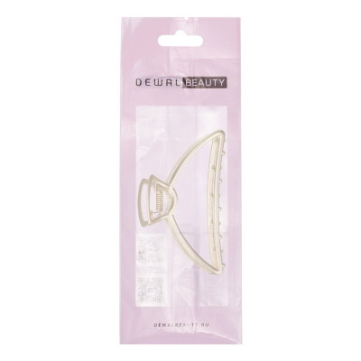 Заколка-краб Dewal Beauty, цвет золотой матовый