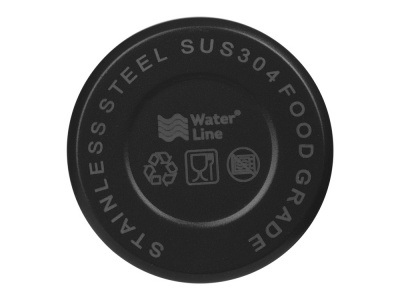 Термос с чашей и двойными медными стенками Stern, 1 л, черный