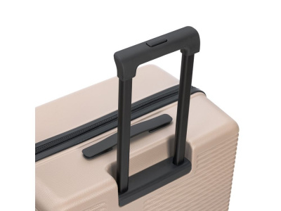 Чемодан TORBER ЭЛЬТОН, песочный, ABS-пластик, 41 х 28 х 68 см, 64 л , размер M