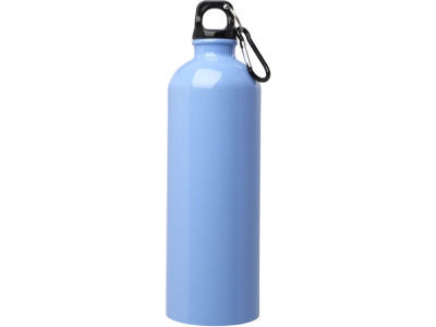 Одностенная бутылка для воды с карабином Oregon, изготовленная из нержавеющей стали, сертифицированной по стандарту RCS, объемом 750 мл - Cloud Blue , размер 750 мл