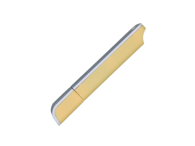 Флешка прямоугольной формы, оригинальный дизайн, двухцветный корпус, 32 Гб, желтый/белый , размер 32ГБ